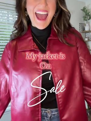 Add it to my cart! Love this 🔥jacket #pleatherjacket #leatherjacket #jacket #womensjacket #coat #winterfashion #winterfit #yearendsale #trendyjacket #holidayhaul #giftguide #newyears #newyearoutfit #adgrace 