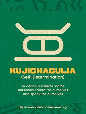 HABARI GANI? (WHAT'S THE NEWS?) Kujichagulia (Self-determination) As children we had everyone telling us who we were and who we were supposed to become. Very rarely was the seed planted to determine that for ourselves. As adults many of us are challenged with being the person our family, friends, and community need us to be and who we feel at our core. Who are you on soul level? How are you connecting that to how you live? #Kwanzaa #Day2 #SelfDetermination #kujichagulia