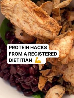 Unlock your diet's potential with these high-impact protein hacks! 🍳 Our registered dietitian dishes out simple swaps, like substituting cottage cheese for sour cream & boosting meals with beans and quinoa. Get ready to power up your nutrition! 💪 #ProteinHacks #HealthyEating #DietitianApproved #HighProtein #Protein