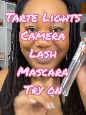 Trying @tarte cosmetics Platinumlights camera lashes mascara #tartecosmetics #longlashes #mascara #lightscameralashes #tartecosmeticsreview #creatorsearchinsights #trippingwithtarte 