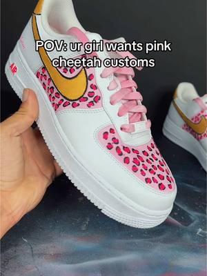 Would u get these??PINK CHEETAH 🐆 #cheetah #cheetahgirls #girls #pink #customshoes #customshoes #girly 