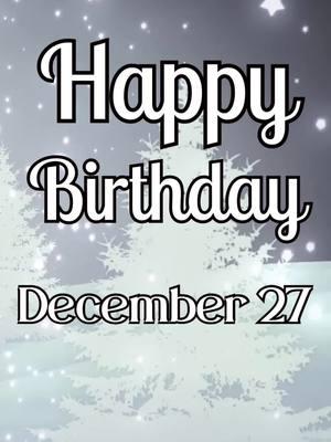 May your birthday be a day of sheer delight and celebration! Enjoy a wonderful time filled with happiness, and may the upcoming year bring you plenty of success and joy. #happybirthday #highvybessociety #december27 #decemberbirthday #happybirthdayvibes #birthdaymessage #birthdaycelebration 