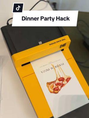 This is perfect dinner party hack if you love hosting !! Featuring our Kodak Dock Era (D600) #kodak #kodakphotoprinter #viraltiktok #photoprinter #instantprint #fyp 