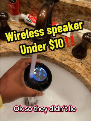 Ok so I gotta hide this speaker from my husband because he think my stuff is “our stuff” 🙄😅 #wirelessspeaker #fyp #bathroomspeaker #showerspeaker #smallcontentcreator #under10dollars  #tiktokdeals #newyearnewyou #contentcreator #productreview 