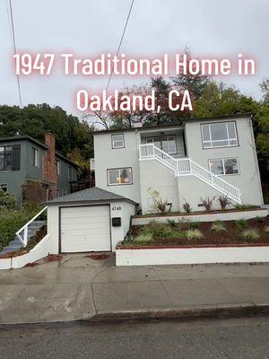 1947 Traditional Home in the Laurel Heights neighborhood of Oakland, CA listed for $1,085,000  ADU potential 👀 #oakland #oaklandca #oaklandbayarea #oaklandcalifornia #laurelheights #leavingsf #leavingsanfrancisco #bayareacheck #bayareatiktok #california #californiatiktok #alamedacounty #alamedacountyrealestate #solanocounty #sanfrancisco #sanfranciscobayarea #eastbaycities #northbay #contracostacounty #sanmateocounty #eastbayrealestate #eastbaytiktok #oaklandrealestate #traditional #traditionalstyle #traditionalhome #traditionalhouse #1940s #1947 #hometour #housetour #adu #investmentproperty 