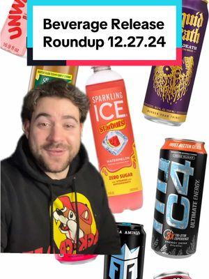 There are a ton of beverage releases coming out as we enter the new year so here’s a list of what to look out for. Today’s video is a joint effort with my friends @SodaSeekers - 20k+ on IG and @Tebow from Team Supernova so make sure you check them out to stay up to date on all things drinks!  On the docket for drinks, we’re tracking stuff such as new teas and sparkling waters from Liquid Death, additions to Sparkling Ice’s Starburst line, the launch of Alex Cooper’s Unwell Hydration, and more from C4, Reign, Gold Peak, Spindrift, and Ghost Energy. Are you excited for any of these beverages?  #foodnews#energydrink#c4#liquiddeath#sparklingwater#drinks#snacks#caffeine#groceryshopping#icedtea#drinktok#fyp 