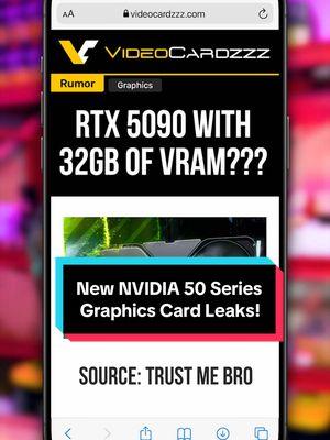 New NVIDIA 50 Series Graphics Card Leaks! #foryou #techtok #gamingpc #pcbuild #rtx4090 #metapcs 