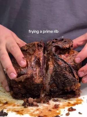 Do I smell a tradition coming 👀 #friendtradition #meater #fryingprimerib #meatfryer #primerib #primeribrecipes #meaty #meateaters #primeribeye #steaktok #meatlovers #locofryer 