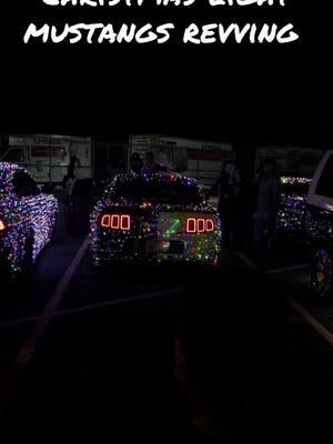 Christmas light mustangs revving  #christmas #lights #carmeet #mustangs #mustangs550 #mustangshelby #mustangsfamily #mustangsaddiction #mustangshelbygt500 #gt500 #shelbygt500 #gt350 #gt350 