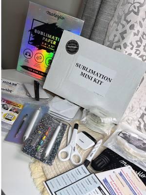 Unboxing Time✨  Te muestro este hermoso Mini kit de sublimación de mis amigos de @MakerFloCrafts  Encuéntralo en mis links de referencia en mi perfil, lo amarás tanto o más que yo 🥰 #smallbusinessownerusa #custom #sublimacion #makerflocrafts #sublimation #kitstarter 