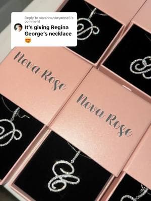 Replying to @savannahbryanneS #aesthetic #reginageorgeedit #jewelry #initialnecklace #giftideas #cursiveinitialnecklace 