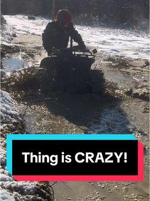 Thing is CRAZY!🤯 @Rm.lemon👑 #atv #mud #honda #thatpakid 