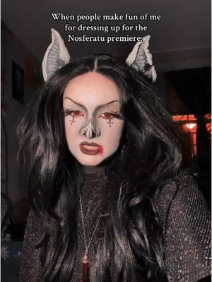 Like no one has fun anymore #Nosferatu #vamp #goth #cosplay #nosferatu2024 #gothic #dark #horror #romanticgoth #tradgoth #mua #motd #bats #horrortiktok #horrorreview #fyp #movienerd #filmtok #horrormovies #gothmakeup #cinema #gothgirl #gothfashion 