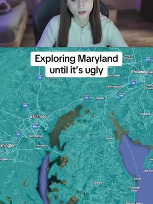 Exploring Maryland until it’s ugly #exploring #travel #googleearth #maryland 