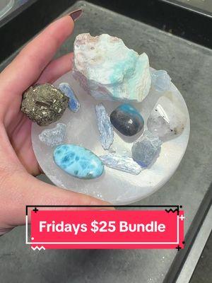 I’m in love with the larimar palms😭 They’re so cute and bright!🩵 #bundle #fridaycrystalbundle #crystalbundle #bundlecrystal #larimar #crystals #crystalsale #crystaldeal #crystalseller #crystalwholesale #crystalcollector 