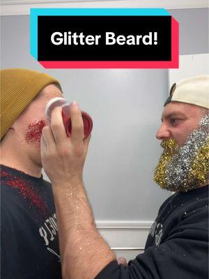 THIS JUST IN!!! You need a beard for a Glitter Beard… who knew 🤷‍♂️ @Beingjustjohn  #glitterbeard #glitter #grwm #beard #beingjustjohn #nomadslandofficial #fyp #fy 