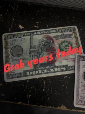 Grab your scary debit card stickers today before they sold out #scary #sicker #debitcard #fypシ゚viral #deals #like #comment #share #halloweenlook 