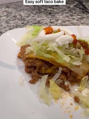 Easy soft taco bake for even the pickiest eaters #Recipe #softtacobake #easysofttacobake #easydinner #onedishdinner #delicious #mexican #cheesegrater #dinner #supper #food #Foodie 