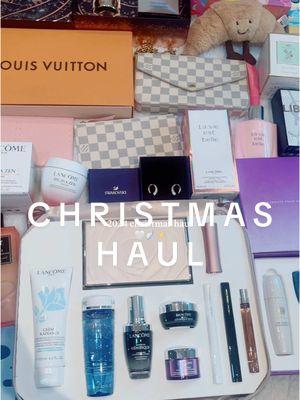 what I got for Christmas 2024 🎅🏼🤍🫶🏼 #christmas #christmashaul #whatigotforchristmas #christmasday #christmasfyp #christmasfinds #xmas #christmasgift #xmasfyp #christmasgiftideas #christmashauls #christmastok #xmasgift #xmashaul #luxury #luxuryhaul #christmastiktok #hauls #louisvuittonbag #lancome #jellycat #tocca #swarovski #tatcha #ysl #yslbeauty #touchland #naturium #giftset #giftsets #holiday #holidayhaul #holidayhaul #christmasgifts #fyp #fypシ゚viral  @Lancôme @Tatcha @YSL Beauty @Louis Vuitton @TOCCA @Moroccanoil @touchland @Naturium @Jellycat @amika @Patchology @Verb Products @Fenty Skin 