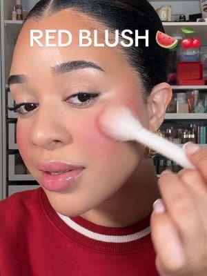 I LOVE RED 😭❤️😂 clearly.  @Haus Labs by Lady Gaga Glassy Watermelon 🍉 #blush #makeup #promua #redblush #makeupartist #baseroutine #blushhack #blushtutorial 