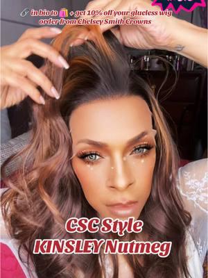 🔗 in bio to 🛍️ + get 10% off your glueless wig order from Chelsey Smith Crowns  Also Sign up for restock notifications #chelseysmithcrowns #chelseysmithcosmetics #csc #gluelesswigs