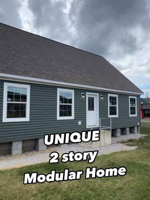 🏡SUPER UNIQUE 2 story modular home right here! This prefab house is the “Oglebay” located at Middletown Homes! WATCH THE FULL TOUR ON THE CHANNEL FOR ALL THE INFO AND PRICING, link in bio! @Middletown Homes WV  #modularhome #modularhouse #prefabhouse #housetour #newhome #manufacturedhome #house #realestate 