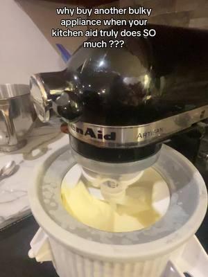 Ice cream… coming right up. 🍦🍦🍦🍦 @KitchenAid #k#kitchenaidmixerk#kitchenaidicecreammakerk#kitchenaidicecreamattachmentf#fyph#homemadeicecreamh#homemadev#virald#dessertr#recipesi#icecreamdayicecreamrecipe