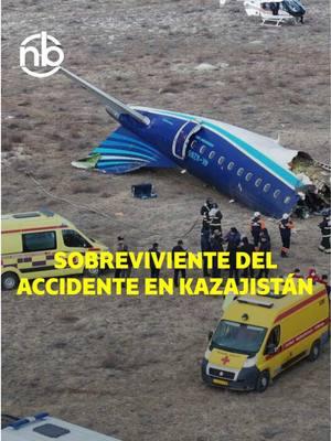 Pasajero que sobrevivió el accidente de avión en Kazajistán, relata cómo fueron los catastróficos momentos del mortal acontecimiento. #nb #notibomba #avionkazajistan 