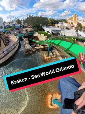 Kraken rules the seas with 7 inversions and 3 subterranean dives, the last of which is into the Kraken’s lair at Sea World Orlando, FL. I like this ride but man is it intense. #rollercoaster #kraken #seaworld #seaworldorlando #walruscarp 