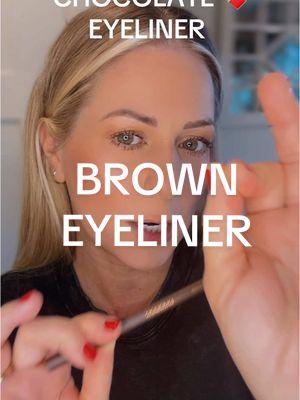 Let go of the harsh black eyeliner in 2024 and moved my way into embracing the brown eyeliner game!! Loving this chocolate colored, creamy eyeliner from @Persona Cosmetics #chocolate #Eyeliner #browneyeliner #personacosmetics #eyemakeup 