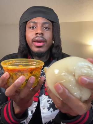 Fufu & egusi #fufu #egusi #egusisoup #mukbang #Foodie #foodtiktok #eating #viral #paid_dk 