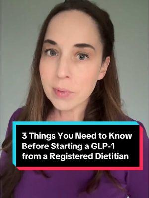 #AD Before you take a GLP-1, you need to hear this!⁠ ⁠ As a Registered Dietitian, there are 3 things I wish everyone considering a GLP-1 for weight loss knew before they got started. These three tips can set you up for the best possible success & help you to feel your best throughout your weight loss journey.⁠ ⁠ *Put protein first: making sure you consume enough lean protein every day can go a long way to preserve your muscle mass & metabolism⁠ ⁠ *Add resistance exercise: Adding strength training at least 2x/week can help to build & maintain muscle mass as well as protect your bones⁠ ⁠ *Support your body with Replenza: It can sometimes be hard to meet all your nutrition needs on a GLP-1 & that’s where @Replenzalabs comes in. This physician formulated supplement is designed specifically for GLP-1 users and provides essential vitamins, minerals, and probiotics to support muscle recovery, digestive health, and skin elasticity.⁠ ⁠ Your weight loss journey with a GLP-1 can be exciting! These 3 tips can help ensure you feel your best while you work towards achieving your health goals.⁠ ⁠ #ReplenzaPartner #glp1diet #glp1support #glp1weightloss #glp1sideeffects #glp1supplement #registereddietitian #tiktokdietitian @Replenza Labs 