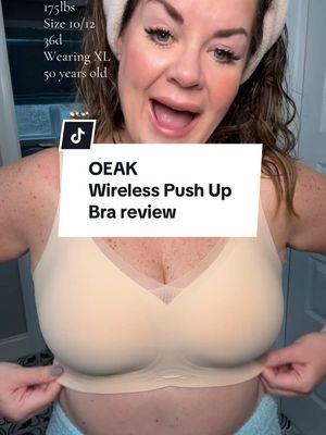 No more underwire needed! Support, lift and comfort with this @OEAK-Bras ! #wirelessbra #underwire #bra #over40 #menopause #over50 #mature 