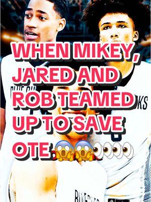 Mikey, Jared, And Rob SAVED OTE??😱👀 Check out the fulllll thang🎥🔥 #robdillingham #mikeywilliams #jaredmccain #overtime #ote #highschoolbasketball #bluecheck #aau #basketballplayer #allhailbball