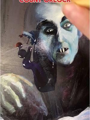 Orlock on oval board #art #artreveal #painting #countorlock #nostferatu #illustration #acrylicpainting 