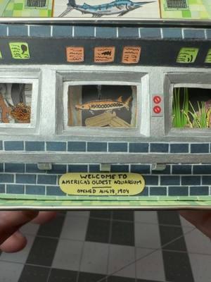 IYKYK 🐡🐟🐠 #belleisledetroit #belleisleaquarium #detroit #altoidart #diorama #miniature #papercraft #puremichigan 