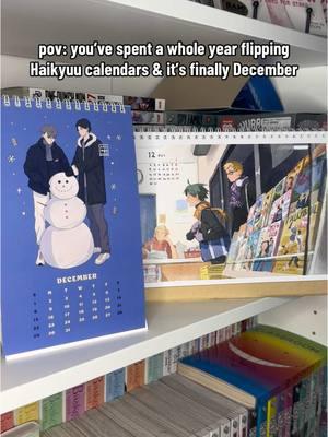 Can’t believe we made it through the full year!! This has been so much fun flipping both calendars all year long #anime #haikyuu #haikyuuart #haikyuuboys 