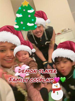 I wanted my whole family to do a group cosplay before the year ended 🫶🏽 I love my little Tanjiro and Nezuko 💚🩷 #demonslayercosplay #demonslayer #nezuko #tanjiro #nezukokamado #tanjirokamado #family #cosplay #blackcosplayer #hispaniccosplayer #asiancosplayer #anime #manga #ambw #momlife #nezukocosplay #tanjirocosplay #mitsurukanroji #tengenuzui  