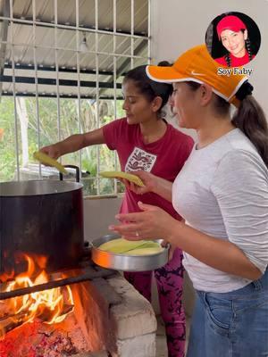 Es muy bonito poder disfrutar en familia mientras preparamos deliciosas recetas!#vidadecampo #mifamilia 