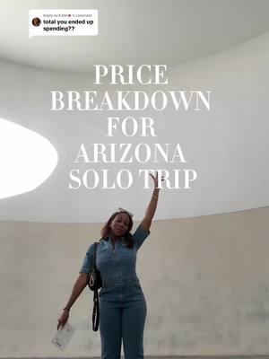 Replying to @KAM💌 PRICE BREAKDOWN FOR MY ARIZONA SOLO TRIP 🫶🏽  I hope this was helpful & lmk if anyone has anymore questions!!  #blackgirltravel #solotrip #thingstodoinarizona #blackgirltiktoks #solotripblackwomen #solotrip #arizona #arizonasolotrip #solotravel #25thbirthdaytrip #blackgirlcontentcreator #scottsdale #oldtownscottsdale #horsebackriding #hotairballoonarizona #blackgirltravel #arizonaitinerary #pricebreakdown 