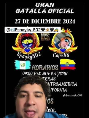 Batalla oficial de spayki #henryortega_v #timbolos🍻🍻🍻 #rv #3r #tiktokbattle #tiktoklife #mundotiktok 