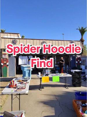 How can i tell if authentic? #yardsale #yardsales #yardsalefinds #yardsalefind #garagesale #garagesalefinds #spiderhoodie 