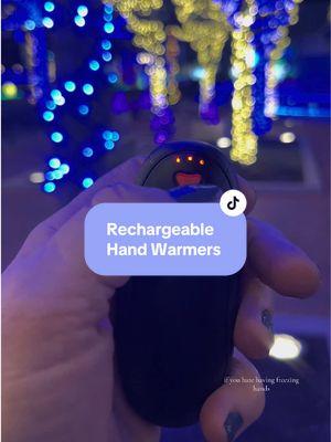 If you love being outdoors, but hate having cold hands, grab these rechargeable hand warmers. #handwarners #tiktikshopfinds #winter 