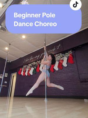 simple combo we learned before a spin pole combo during class! 💖 always great to work on the basics #poledance #poletok #beginnerpoledance #polecombo #poleflow #pdpirouette #pdfankick #pddipspin #polechoreo 