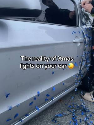 The Reality 😤 #xmaslight #christmas #lights #annoying #real #mustang 