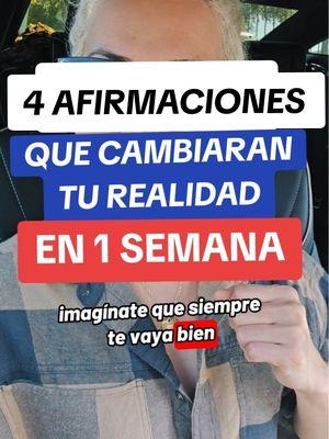 4 frases wue cambiaran tu vida en una semana! Recuerda que todo lo que dices y sientes es lo que atraeras en el dia, eres un iman y tu atraes, no persigues, asi que si siempre has dicho afirmaciones que te hacian sentir mal o con miedo, eso es lo que has atraido, empieza a cambiar estas 4 frases y dilas todo el dia a cada rato, y SIENTELO, CREA ESA NUEVA REALIDAD, se parte de esa afirmacion y te aseguro q atraeras cosas hermosas a tu vida, manifestaras lo que realmente quieres!! #mi_universo_y_yo #leydeatracción #manifiestatusdeseos #manifestacionespositivas #manifestacion #afirmacionespoderosas #decretospoderosos #afirmacionespositivas #afirmacion 