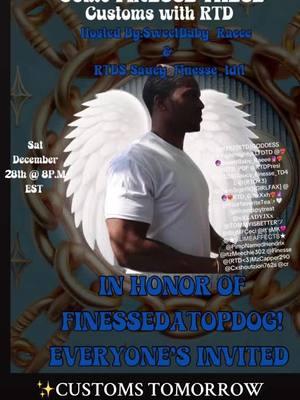 TOMORROW 28 DEC @ 8 PM EST WE WILL BE HOSTING CALL OF DUTY CUSTOMS .. HONORING THE LIFE OF DARRYL @Finesse MCKNIGHT 🩵 🕊️ EVERYONE IS WELCOMED TO COME & HAVE A GREAT TIME AS WE CELEBRATE THE LIFE OF A GREAT SON, FATHER, BROTHER & FRIEND (and so much more)✨ SEE YOU THERE ❣️ #RTD #LLFINESSE 🤝🏽 @(RTD$)Saucy_Finesse_TD4L 