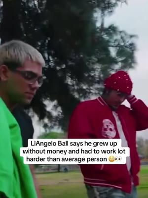 LiAngelo Ball says he grew up  without money and had to work lot  harder than average person 😳👀 #liangeloball #lameloball #NBA #n3on #fyp #viral 