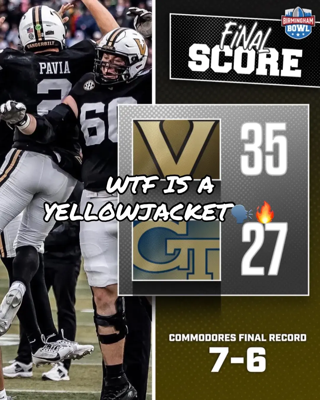 anchor down. #buckjustbetta #vspspears_ #titans_territory #fypシ #football #vanderbiltfootball #CollegeFootball #vanderbiltcommodores #diegopavia #birminghambowl #anchordown #commodores#commodores