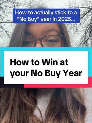 Are you doing a #nobuyyear in 2025? ✨ Here are some tips to make it work for you! #ynab #nobuy #nobuychallenge 